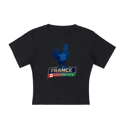 2026 World Cup France Soccer Crop Top, Women's National Team T-Shirt
