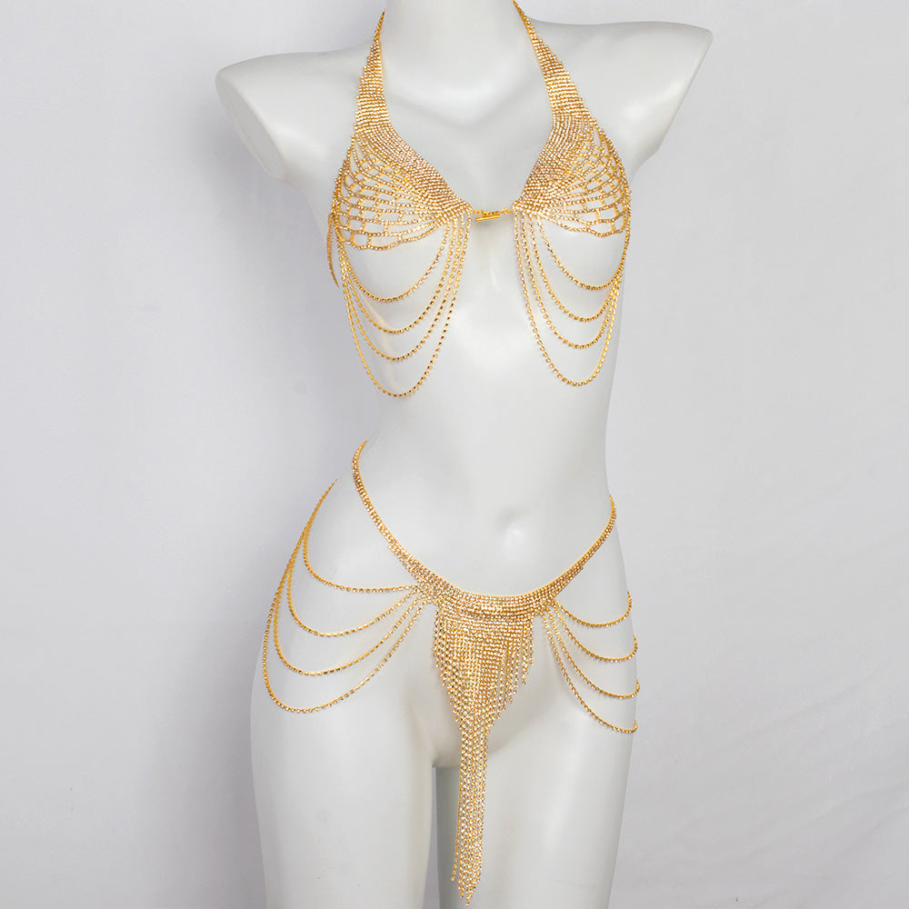 Cadena de Cuerpo con Diamantes — Joyería Mujer