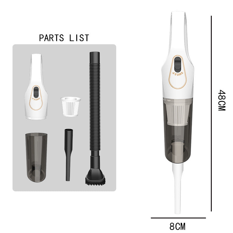 Aspirador Portátil Inalámbrico S9D – 120W Gran Potencia para Hogar y Coche