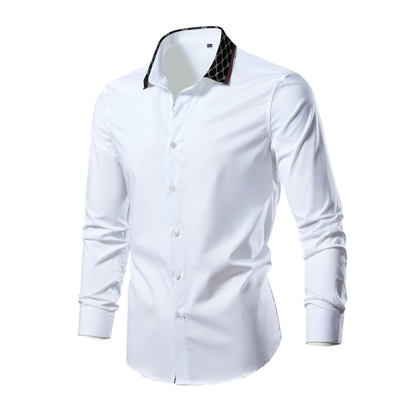 Camisa Manga Larga Hombre — Estilo Coreano Business Casual