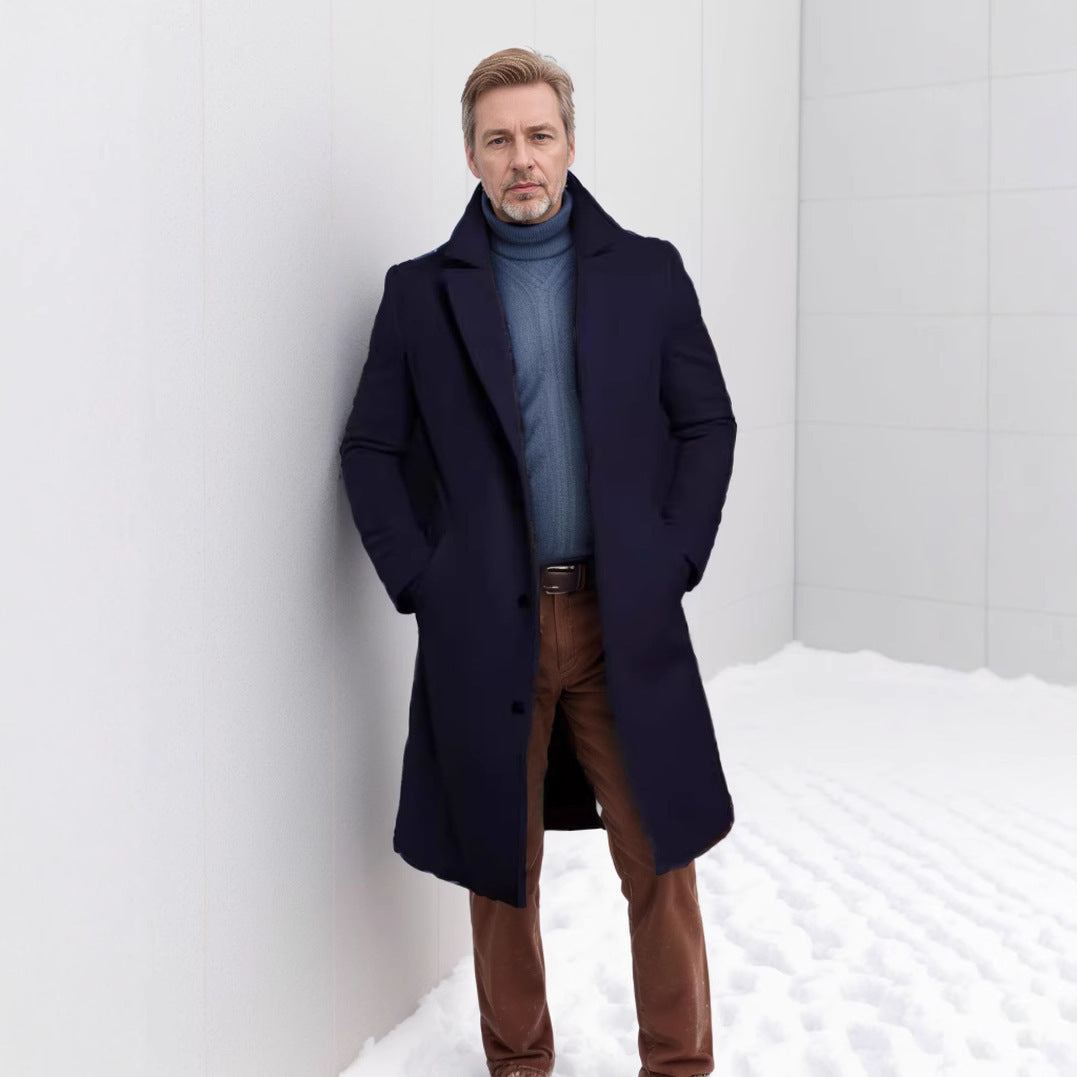 Abrigo de Lana Hombre — Largo Otoño Invierno