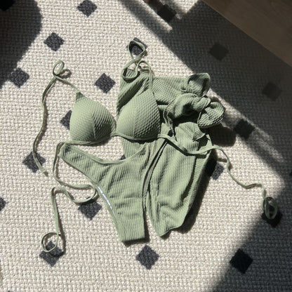 Bikini Tres Piezas Mujer — Bañador Sexy Cruzado
