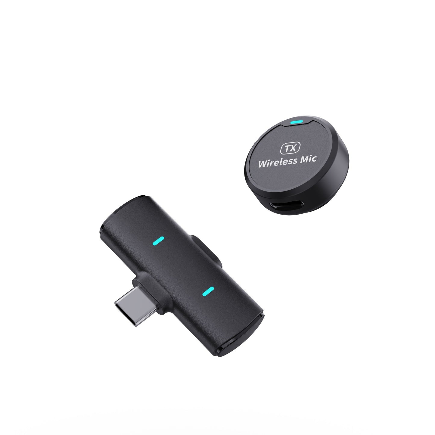 Micrófono Inalámbrico de Solapa Magnético M1 – 1 o 2 Receptores USB-C / Apple