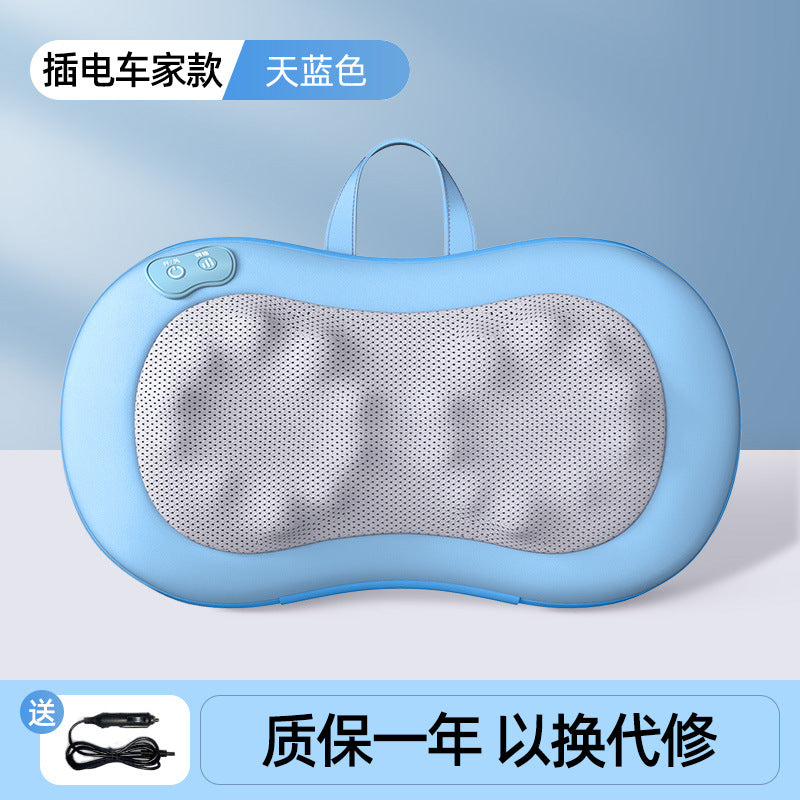 Masajeador Cervical Multifuncional con Calor y Amasamiento – Portátil Recargable