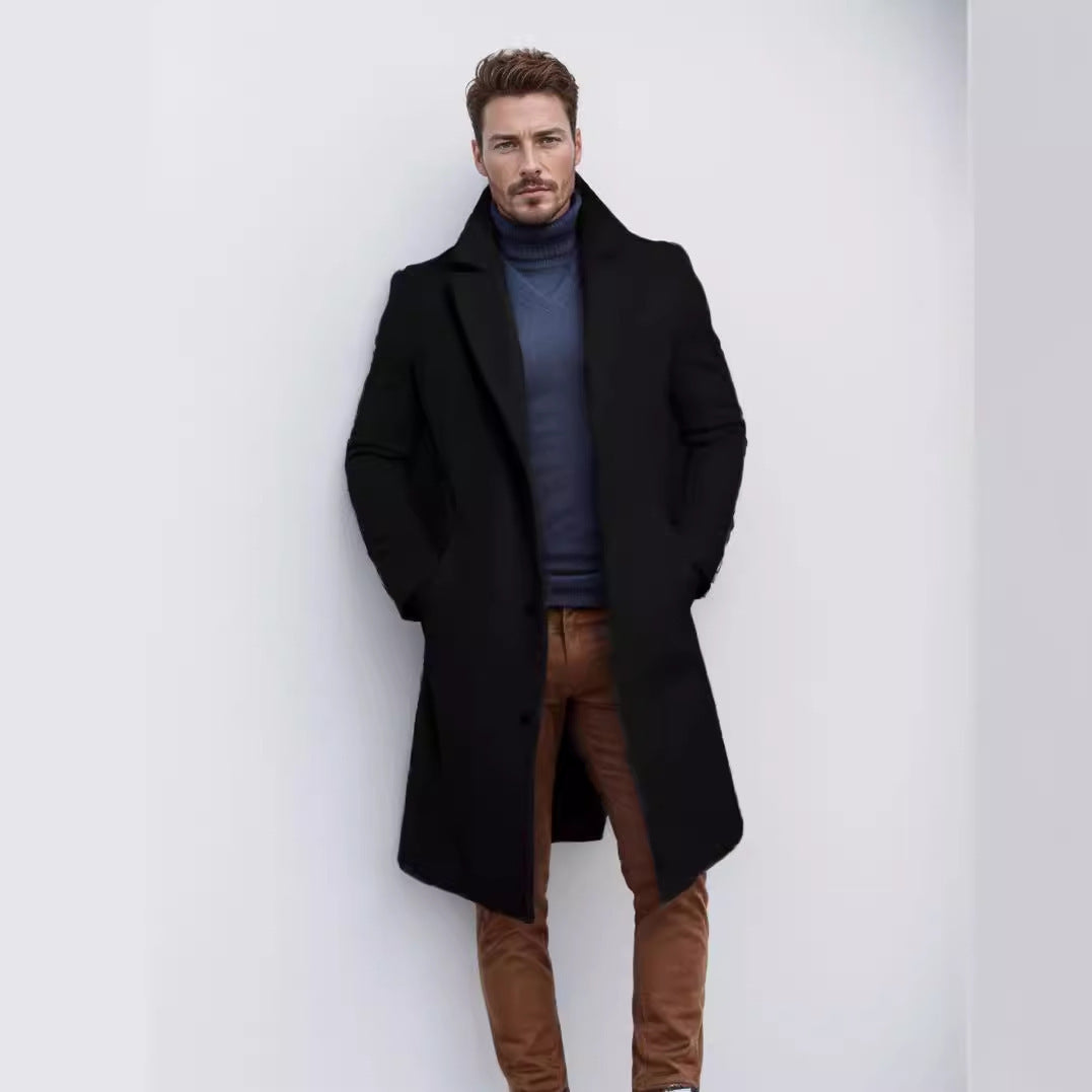 Abrigo de Lana Hombre — Largo Otoño Invierno