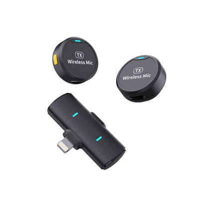 Micrófono Inalámbrico de Solapa Magnético M1 – 1 o 2 Receptores USB-C / Apple
