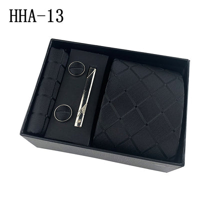 Set Corbata, Gemelos y Pañuelo — Caja Regalo Hombre