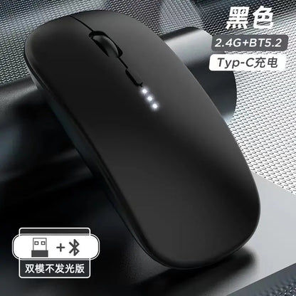 Ratón Inalámbrico Bluetooth Recargable Silencioso – Compatible con Dell, HP, Lenovo
