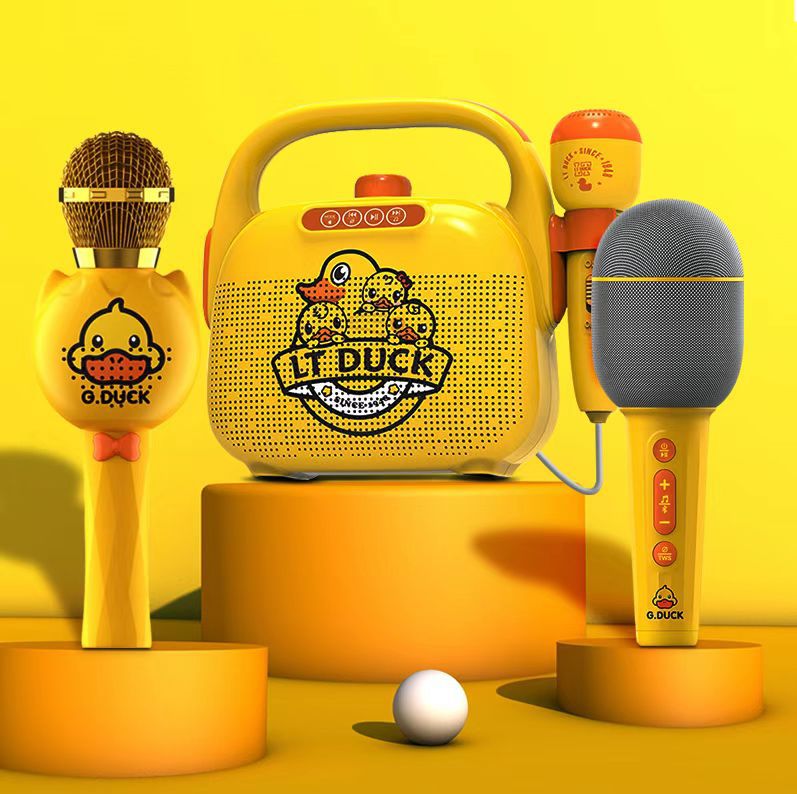 Micrófono Karaoke Infantil Bluetooth con Altavoz Integrado – KTV Familiar