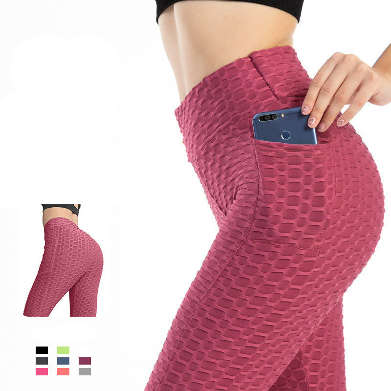 Leggings Deportivos Mujer — Cintura Alta Push-Up con Bolsillo