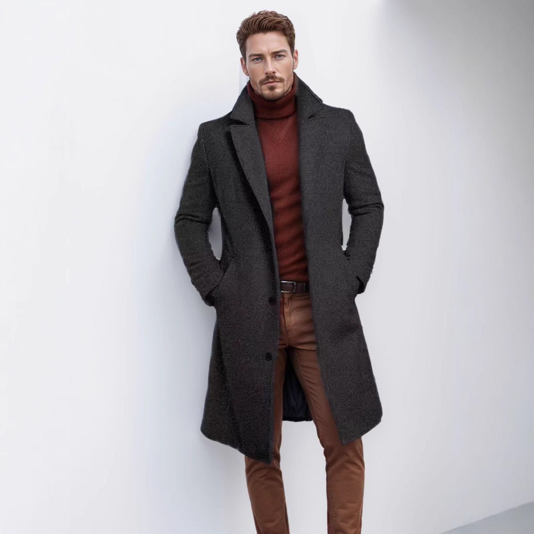 Abrigo de Lana Hombre — Largo Otoño Invierno