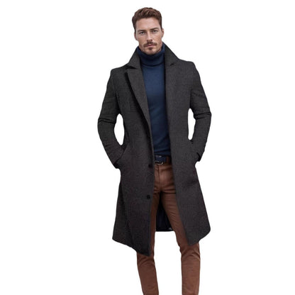 Abrigo de Lana Hombre — Largo Otoño Invierno