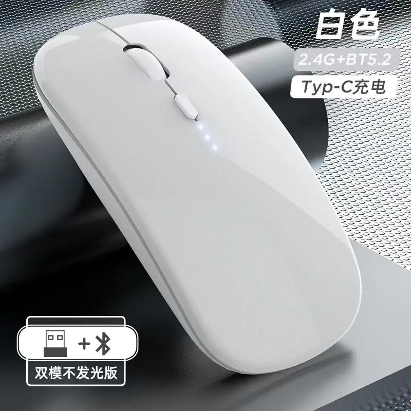 Ratón Inalámbrico Bluetooth Recargable Silencioso – Compatible con Dell, HP, Lenovo