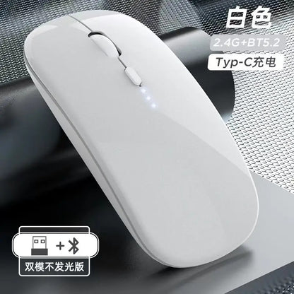 Ratón Inalámbrico Bluetooth Recargable Silencioso – Compatible con Dell, HP, Lenovo