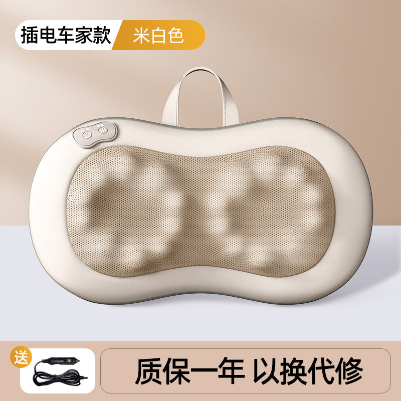Masajeador Cervical Multifuncional con Calor y Amasamiento – Portátil Recargable
