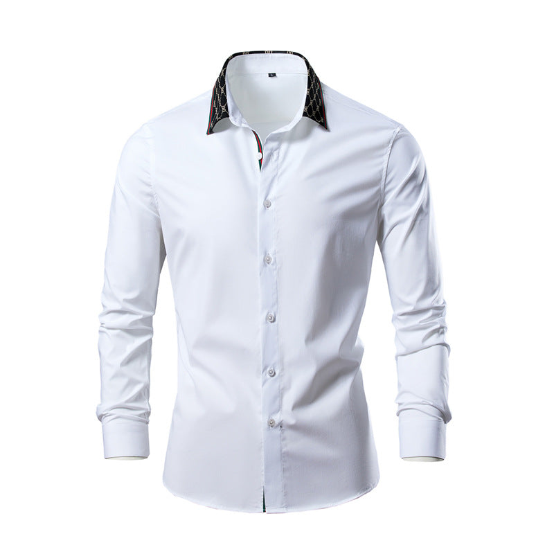 Camisa Manga Larga Hombre — Estilo Coreano Business Casual