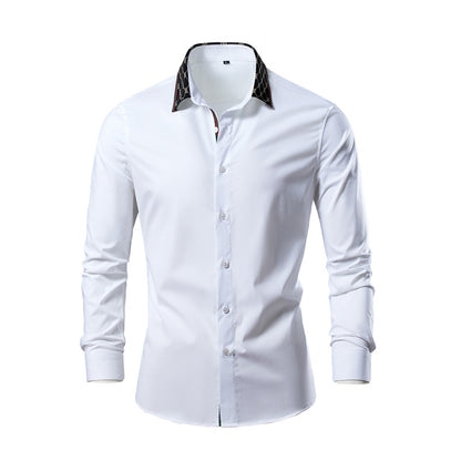 Camisa Manga Larga Hombre — Estilo Coreano Business Casual