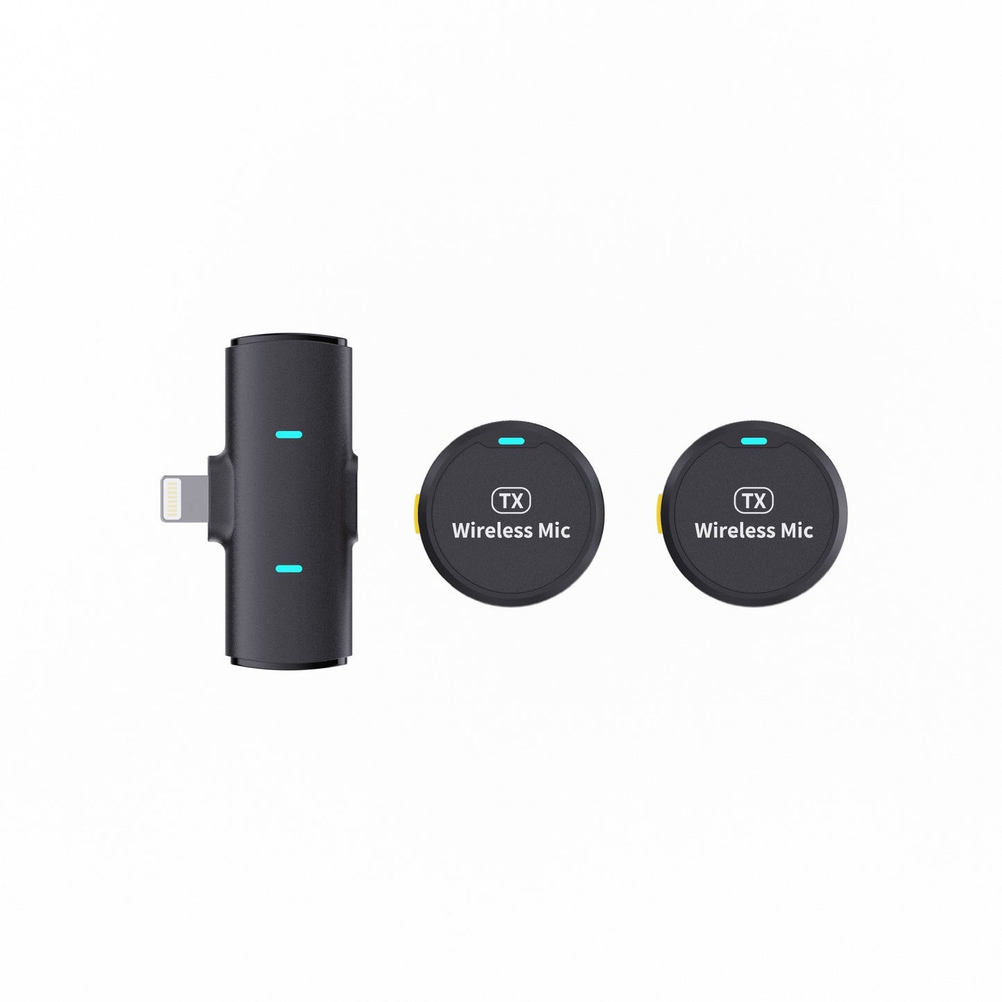 Micrófono Inalámbrico de Solapa Magnético M1 – 1 o 2 Receptores USB-C / Apple