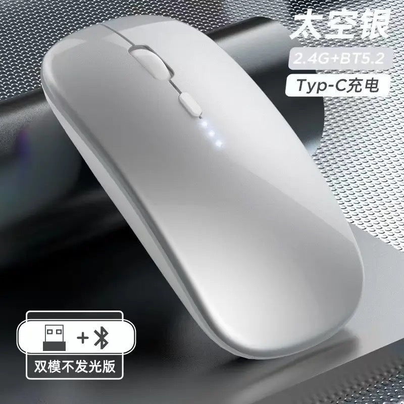 Ratón Inalámbrico Bluetooth Recargable Silencioso – Compatible con Dell, HP, Lenovo