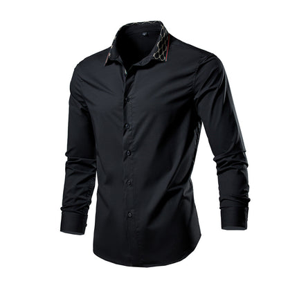 Camisa Manga Larga Hombre — Estilo Coreano Business Casual