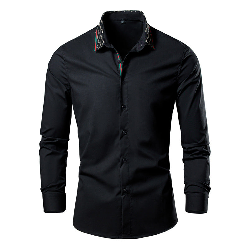 Camisa Manga Larga Hombre — Estilo Coreano Business Casual