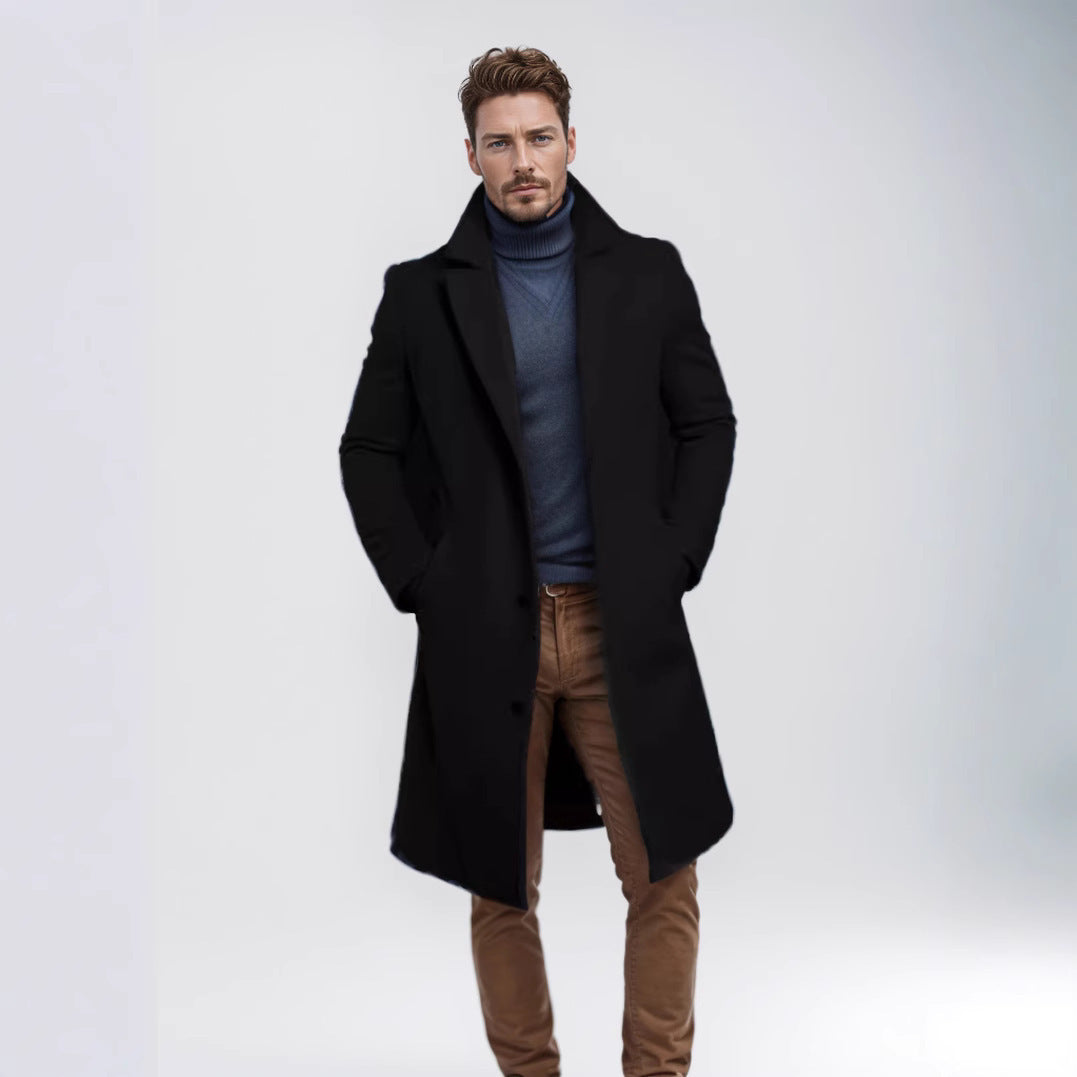 Abrigo de Lana Hombre — Largo Otoño Invierno