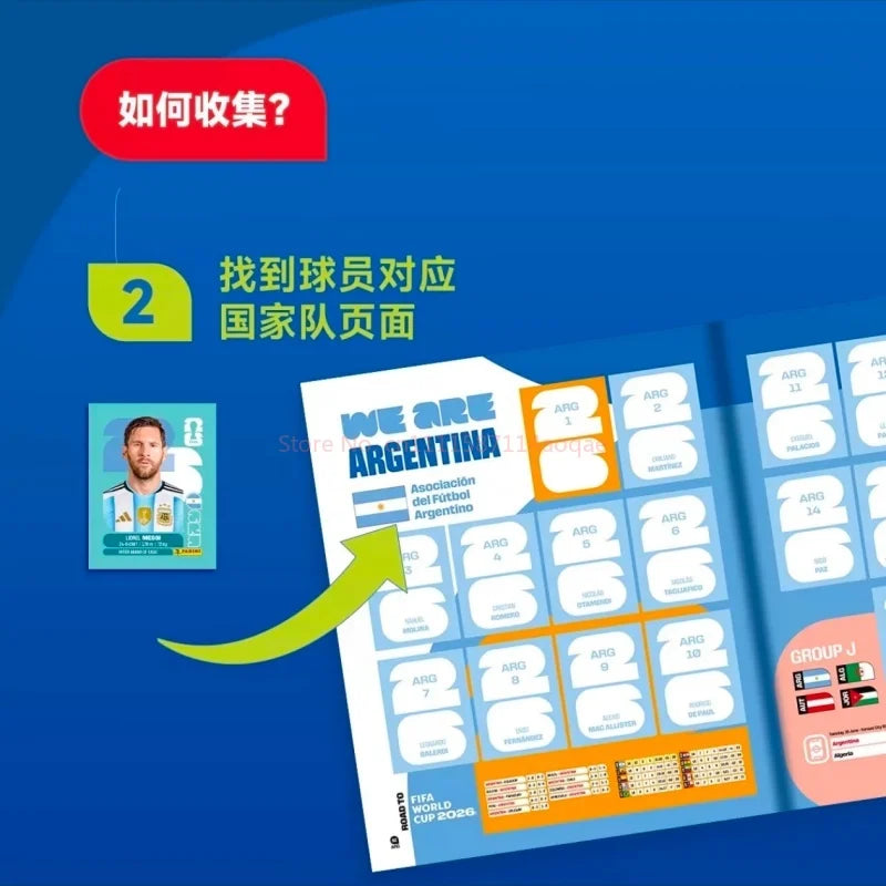 2026 New The Panini Fifa World Cup 2026™ Official Sticker Collection Is Here Box Of 50 Packets Collection Blind Box Toys Genuine