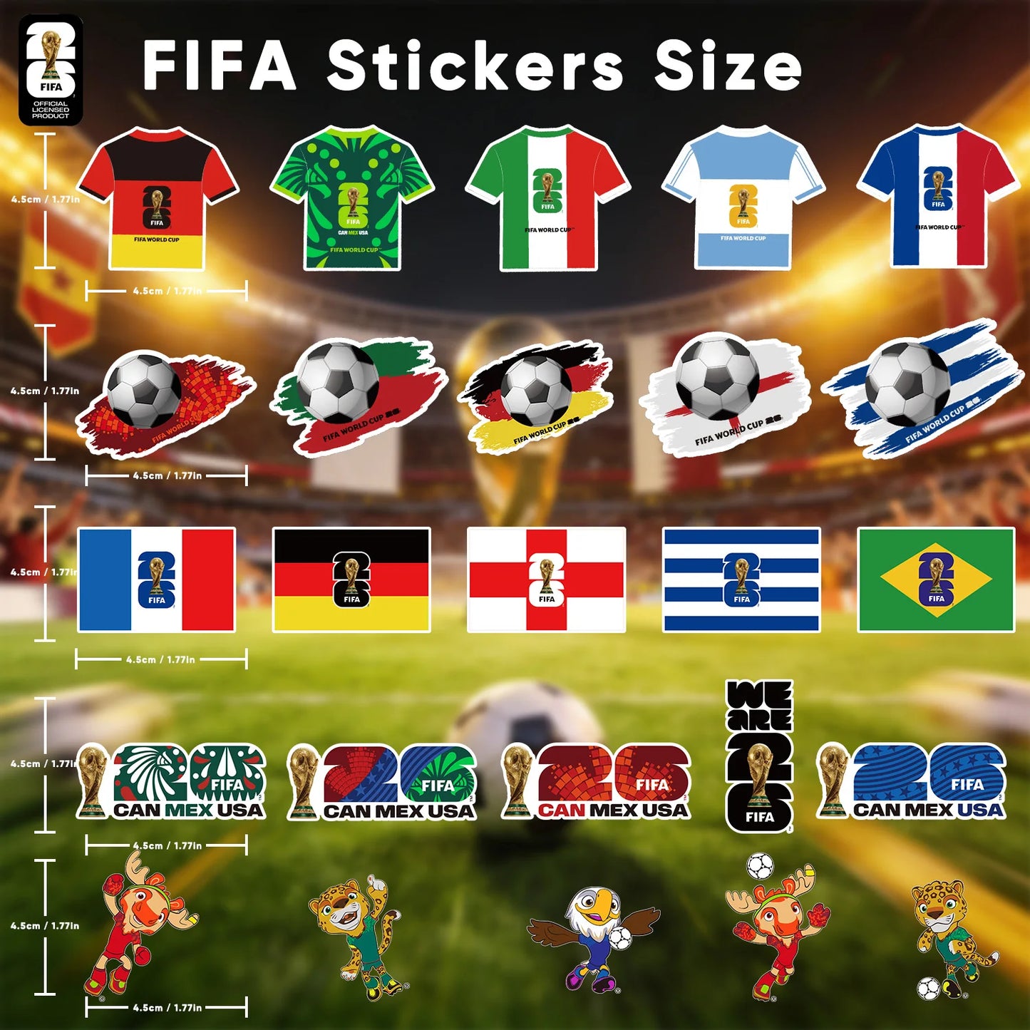 Stickers Oficiales FIFA World Cup 2026 — Pegatinas Coleccionables
