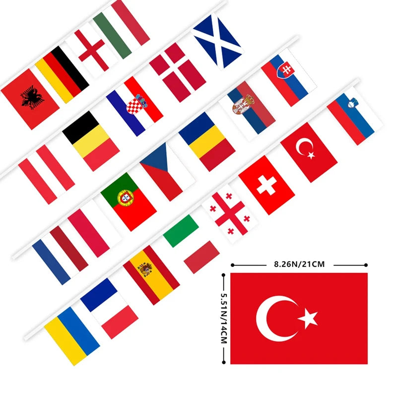 Guirnalda de banderas FIFA World Cup 2026 - Selecciones europeas