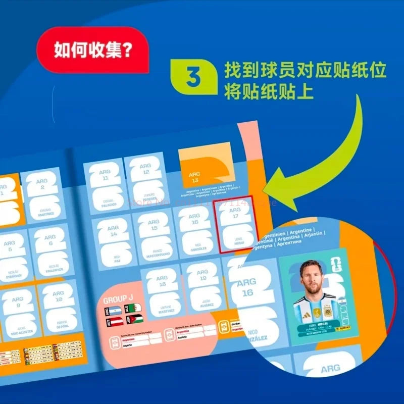 2026 New The Panini Fifa World Cup 2026™ Official Sticker Collection Is Here Box Of 50 Packets Collection Blind Box Toys Genuine