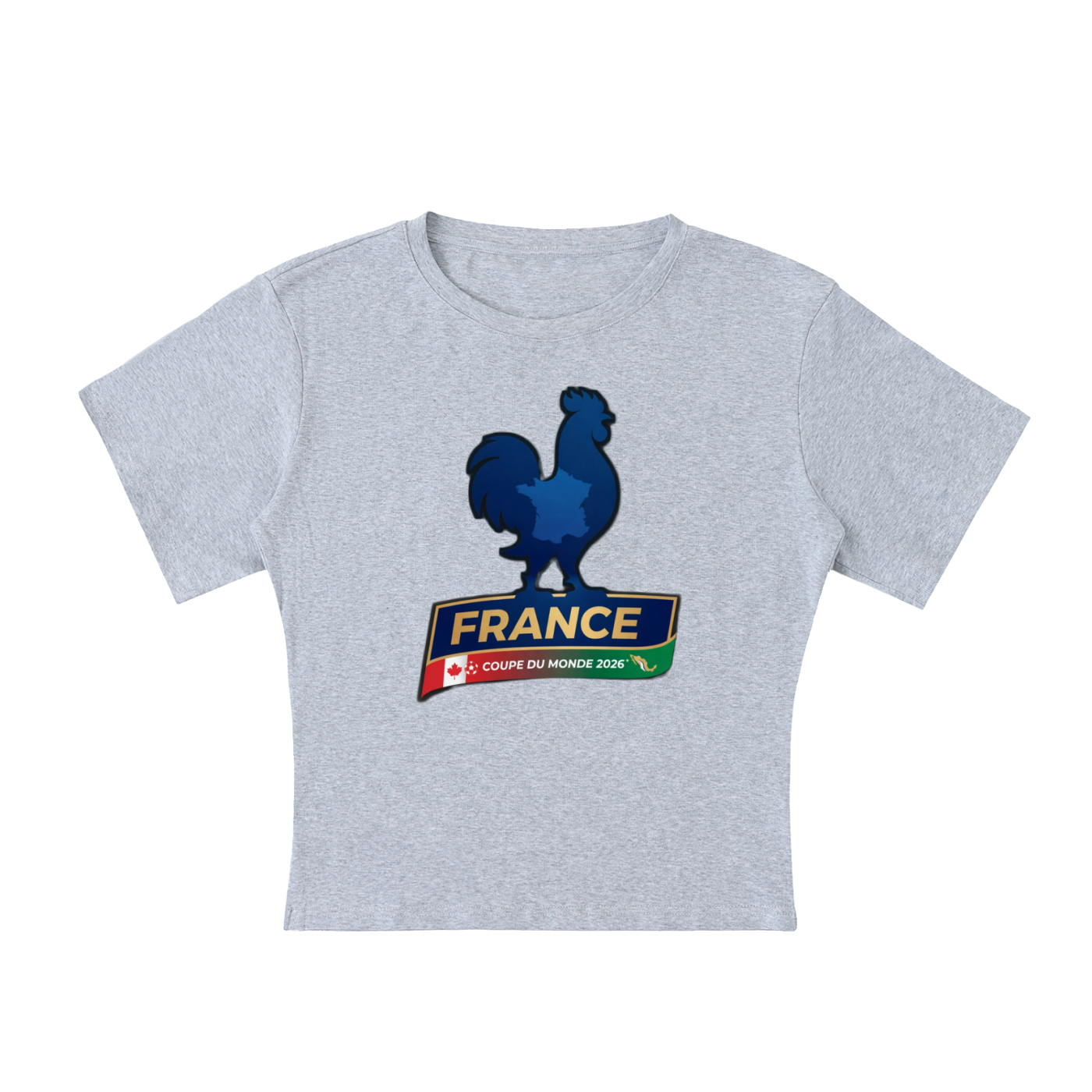 2026 World Cup France Soccer Crop Top, Women's National Team T-Shirt