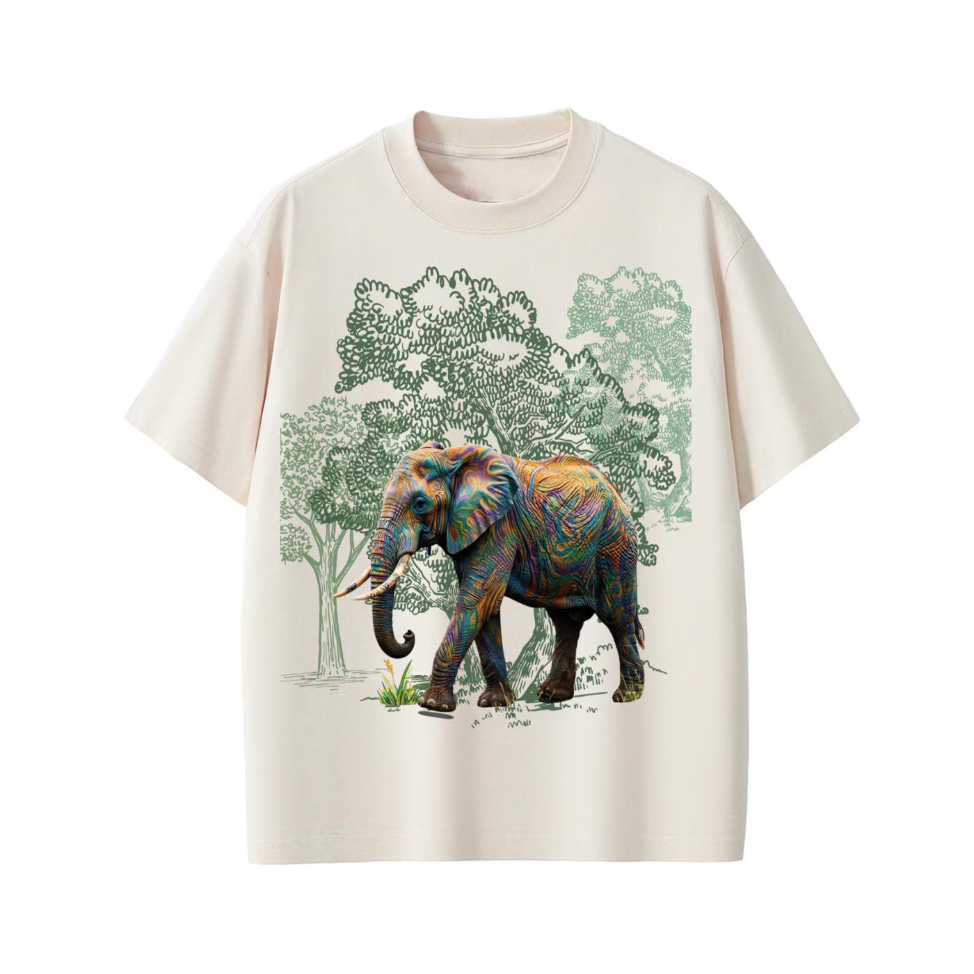 Elephant Tee - Earth clothes - Sorona Quick-Dry Cooling T-Shirt