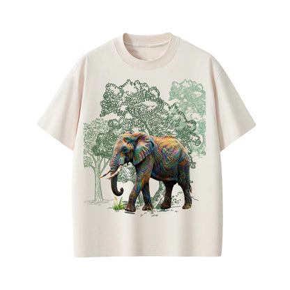 Elephant Tee - Earth clothes - Sorona Quick-Dry Cooling T-Shirt