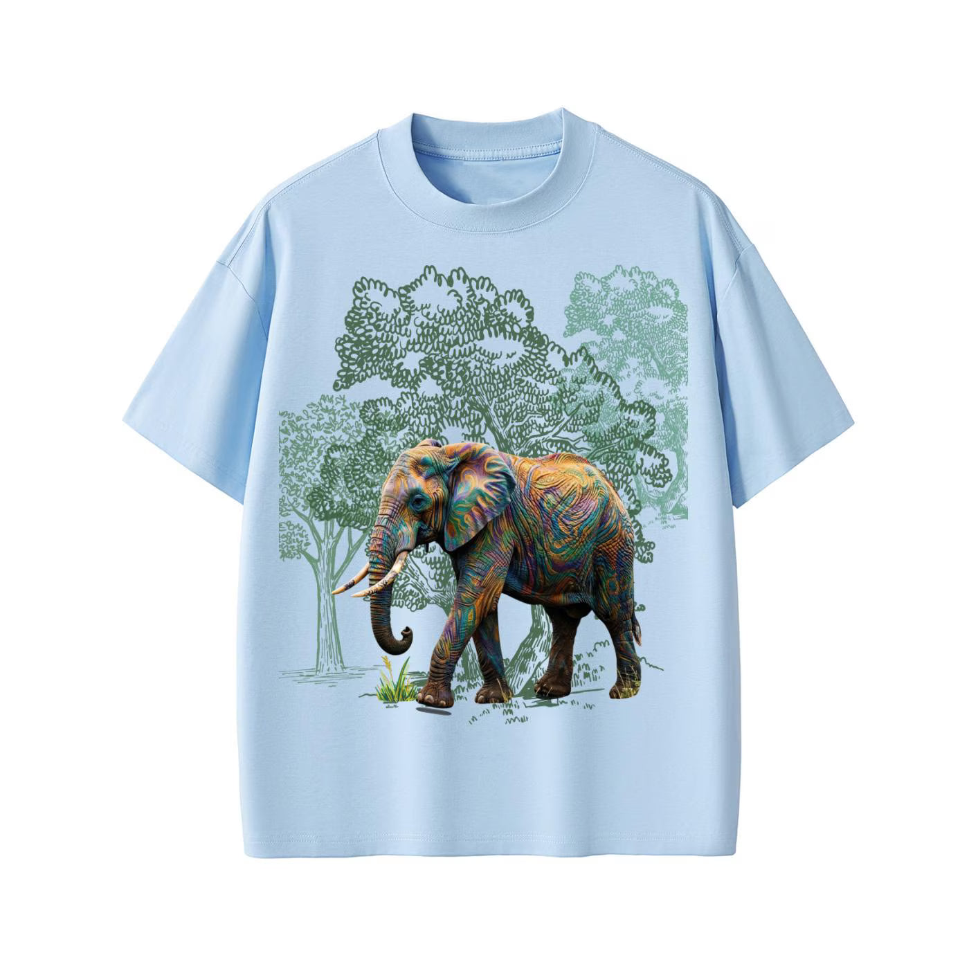 Elephant Tee - Earth clothes - Sorona Quick-Dry Cooling T-Shirt