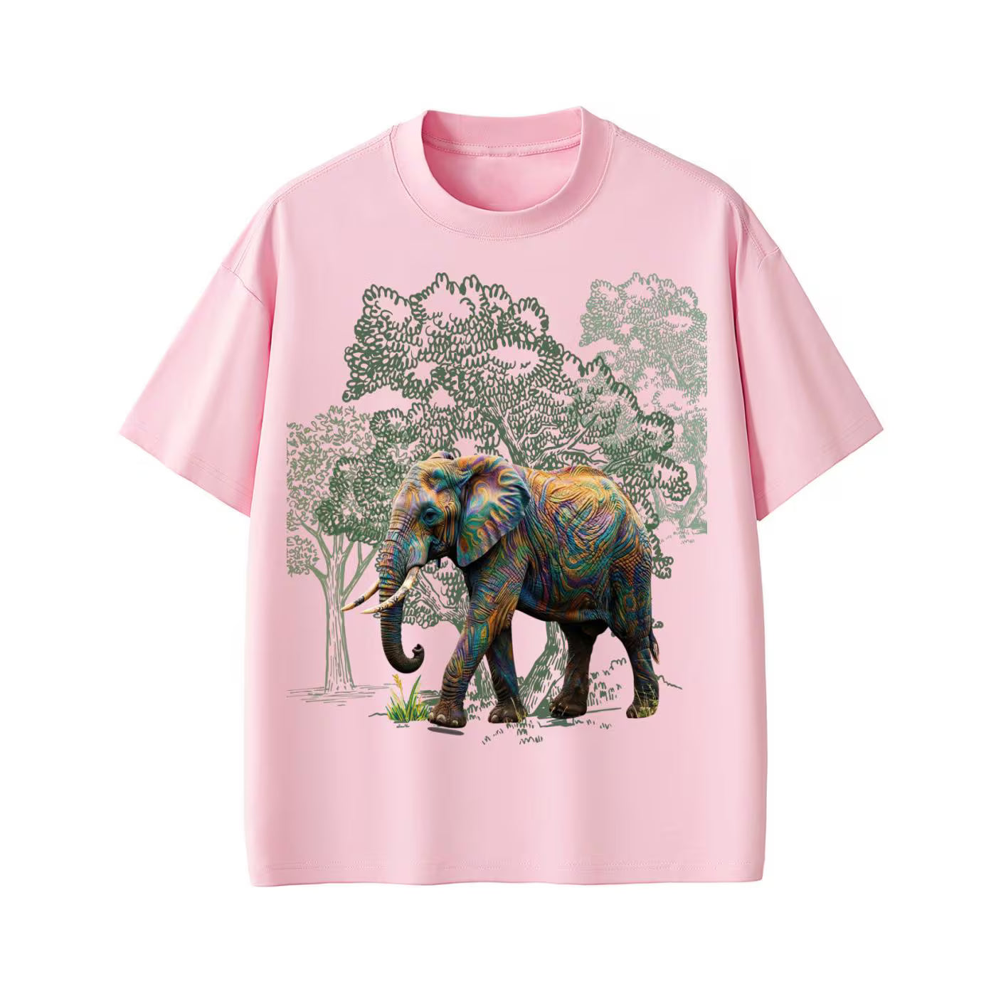 Elephant Tee - Earth clothes - Sorona Quick-Dry Cooling T-Shirt