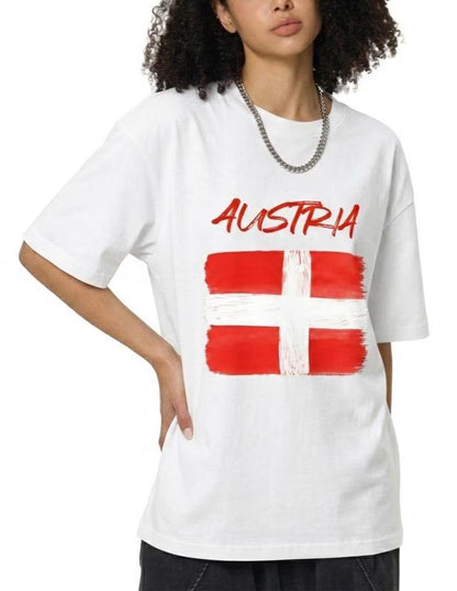 World Cup 2026 Soccer Tee, Sorona Cotton Loose Fit Top, Flags, Banderas
